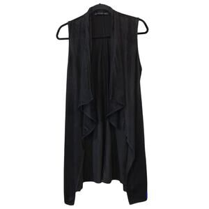Potter’s Pot Black Sleeveless Waterfall Vest